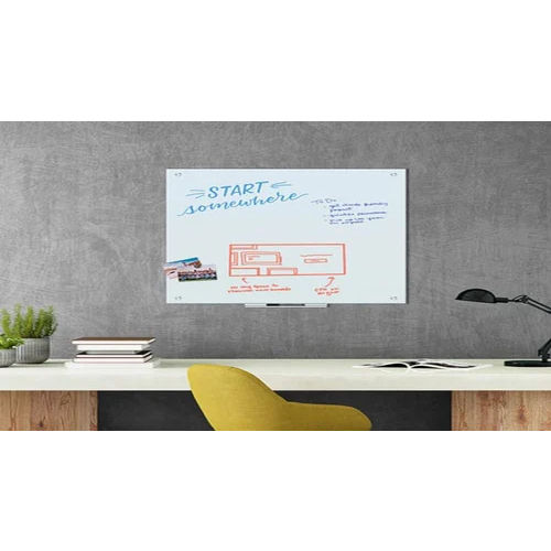 Frameless Magnetic Glass Writing Board - Application: Home