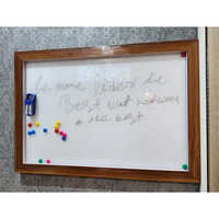 MDF Wooden Frame Magnetic Whiteboard