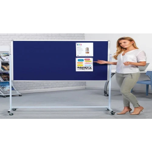 Office Notice Board With Movable Stand
