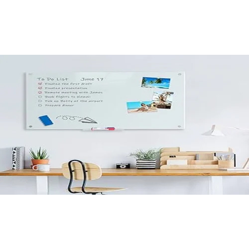 Office Glass White Notice Board