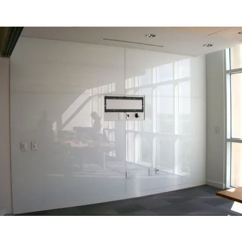 Office Glass Wall Panel - Color: White