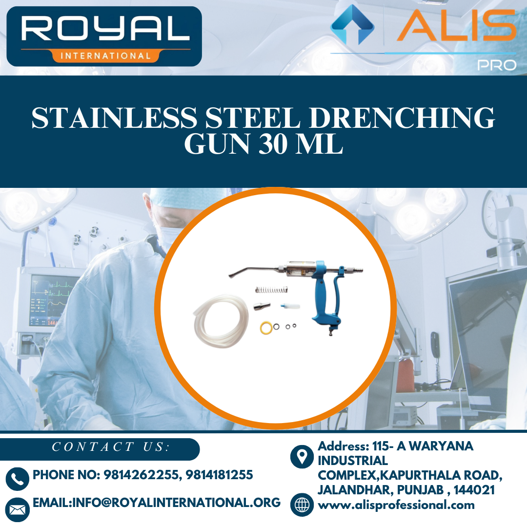 Stainless Steel Drenching Gun 30 ML