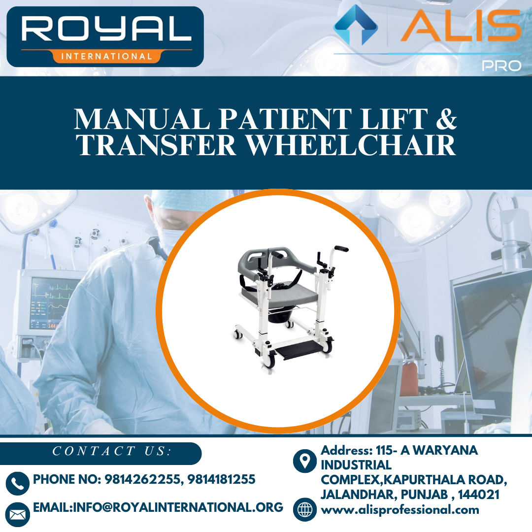 Manual Patient Lift & Transfer Wheelchair