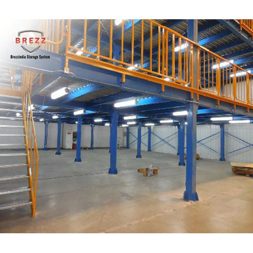 Warehouse Mezzanine Floor - Color: Blue