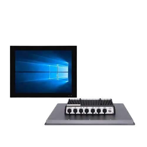 15.0 Inch Industrial Fanless Computer - Fanless Design Integrated Graphics Card Wireless Keyboard & Mouse LED Monitor | Reliable Performance for Industrial Applications