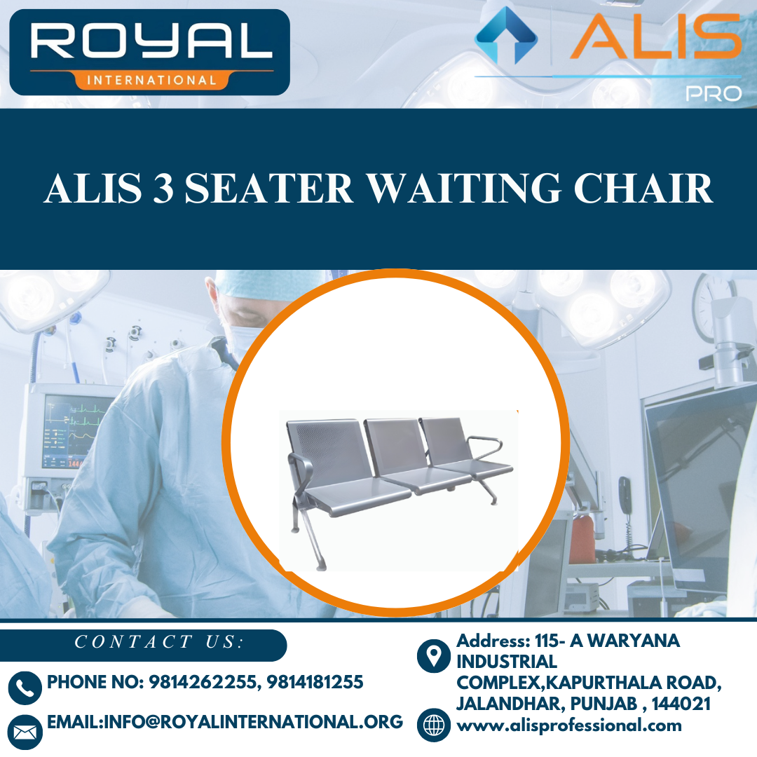 Alis 3 seater waiting chair