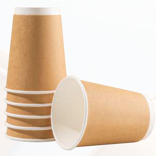 8 Oz Double Wall Paper Cup (Pe) - Color: Brown