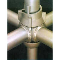 Mild Steel Cuplock Scaffolding System - High-strength Mild Steel, 48-60 Mm Diameter | Hot Dip Galvanized, Versatile Assembly For Heavy Load Support
