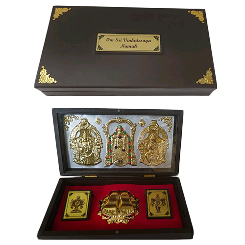 Om Shree Venkatesaya Gift Box - Color: As Per Availability