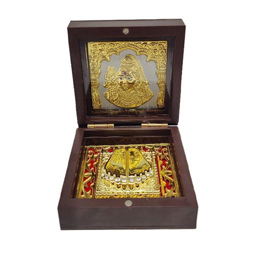 Gold Plated Shiv Pooja Gift Box - Feature: Light Weight