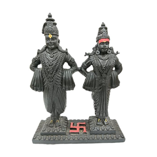 8 Inch Vitthal Rukmini Statue