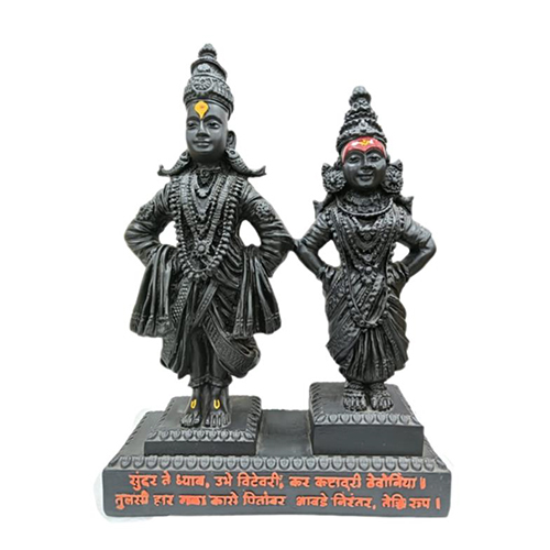 12 Inch Vitthal Rukmini Statue