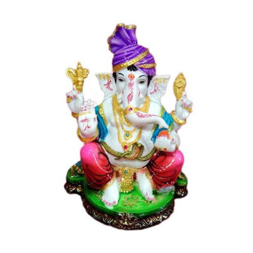 5052 12 Inch Multicolor Ganesha Statue