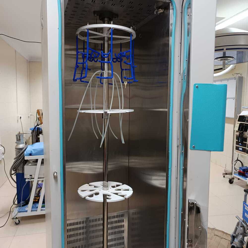 Endoscope Drying And Storage Cabinet - 61x61x183 Cm High Brightness Led & Uv Lamp Auto Air Circulation Fan 99.99% Hepa Filtration Temperature Control Up To 45c