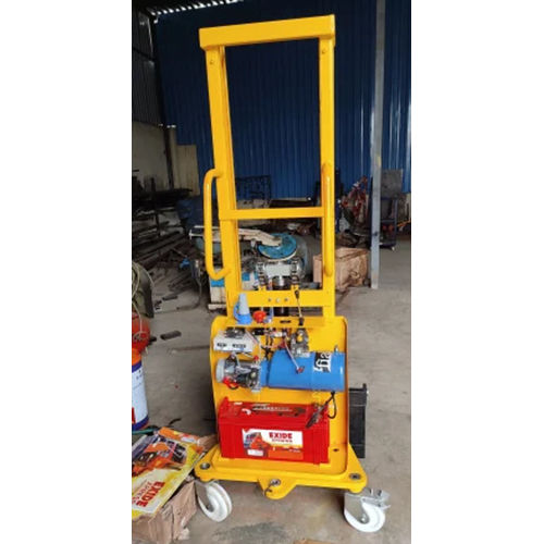 Semi Electric Hydraulic Stacker - 2 Tonne Capacity, 3 Meters Maximum Height | Durable, Rust-Proof Design for Efficient Material Handling