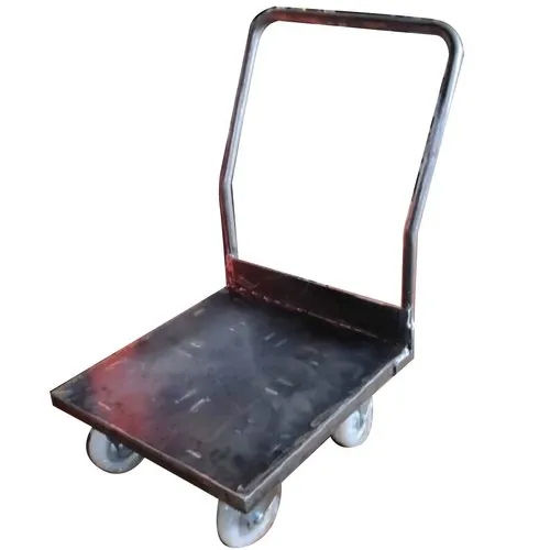 Mild Steel Platform Hand Trolley - Max Load: 300  Kilograms (Kg)