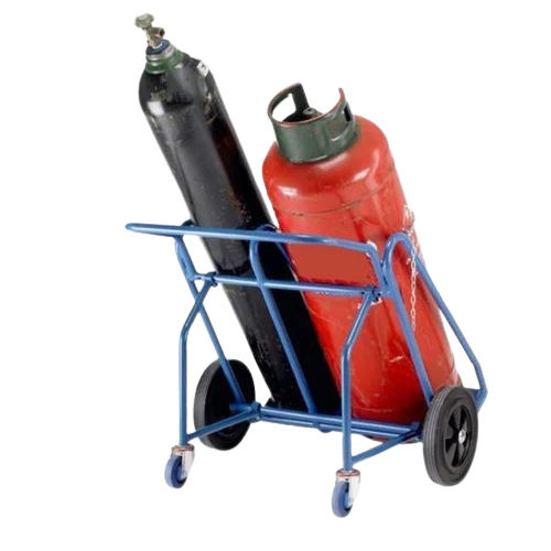 Ms Gas Cylinder Trolley - Material: Steel