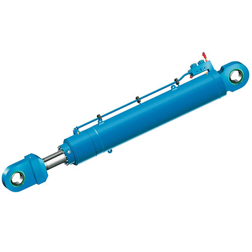 Industrial Hydraulic Cylinder - Color: Blue