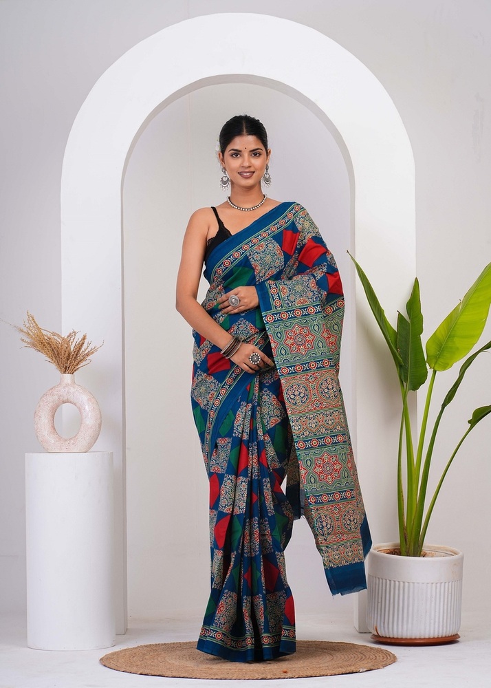 cotton mulmul saree