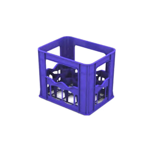 Hdpe Plastic Bottle Crates - Color: Blue