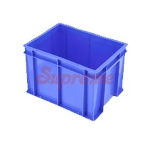 Rectangular Plastic Crates - Color: Blue