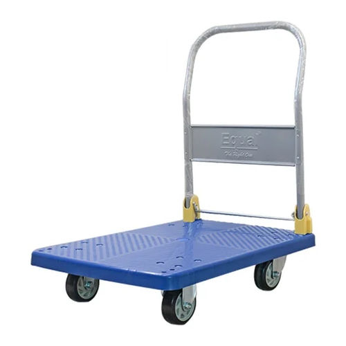 Foldable Hand Platform Trolley - Color: Blue