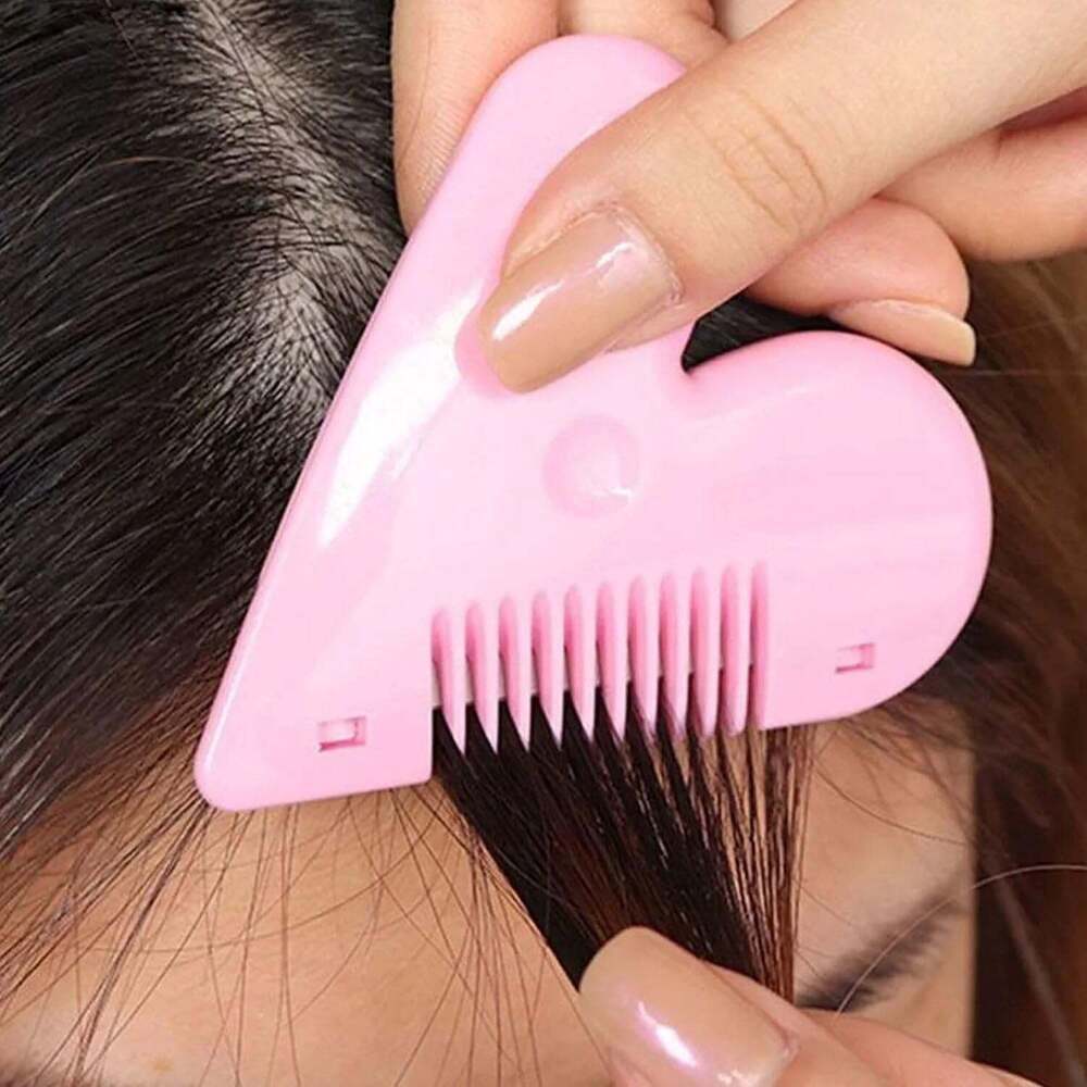 Heart Shape Plastic Hair Cutting Scissorss