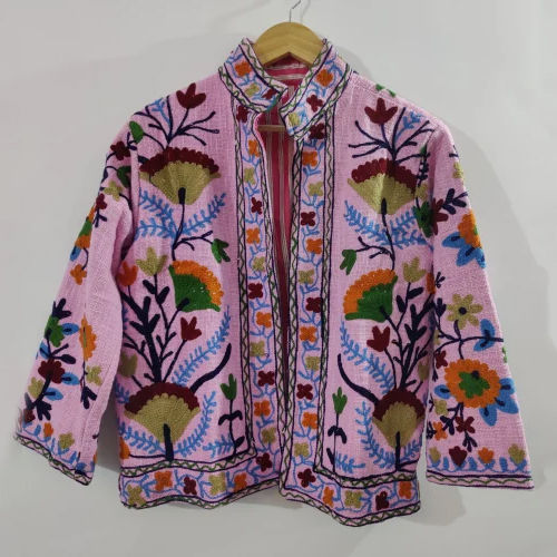 Heavy Embroidered Suzani Jacket - Color: Multicoloured