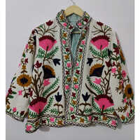 Indian Handmade Embroidery Jacket Color: Multicoloured at Best