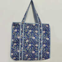 Cotton Quilted Shoulder Bag - 18X18 Inches | Multicolor, Recyclable Cotton Fabric, Customizable Printed Design, Comfortable Shoulder-Length Handle