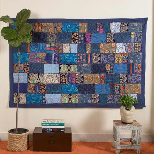 Patch Work Tapestry Wall Hanging - Color: Multicolor