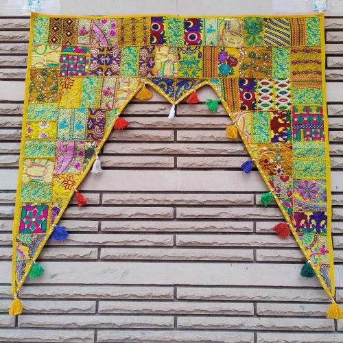 Patchwork Handmade Door Hanging Toran - Color: Multicolor