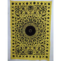 Suzani Embroidery Bed Cover