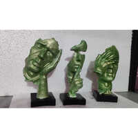 Man Faces Statue Set