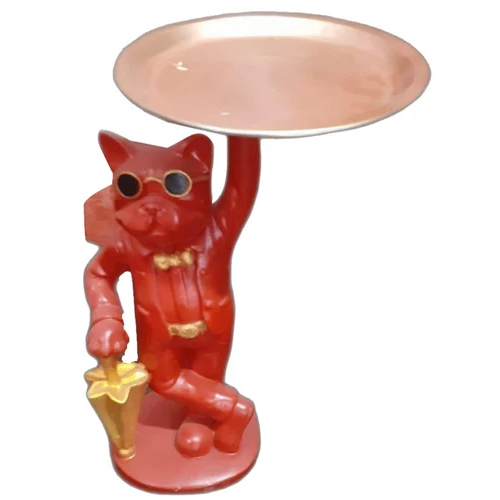 Polyresin Dog Tray Statue