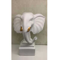 Resin Ganesh Statue - High-quality Resin, 7 Inches Tall, Beautiful White Color , Handcrafted With Intricate Detailing For Home Decoration