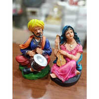 Polyresin Statue Rajasthani Couple Statue