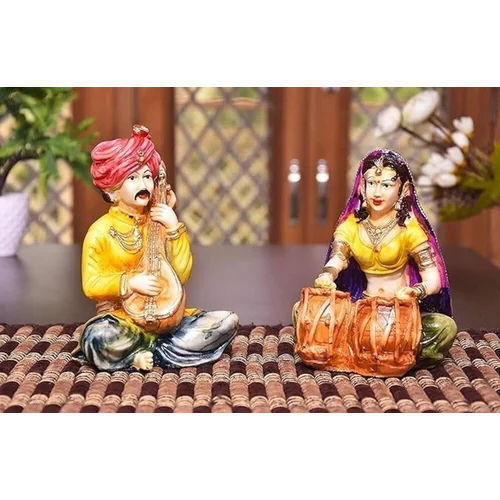 Rajasthani Couple Cultural Statue