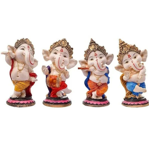 Handicrafts Villa Dancing Ganesh Showpiece - Feature: Durable