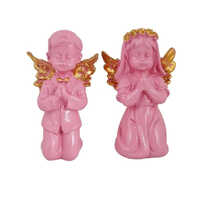 Angel Girl And Wings Boy Polyresin Statue
