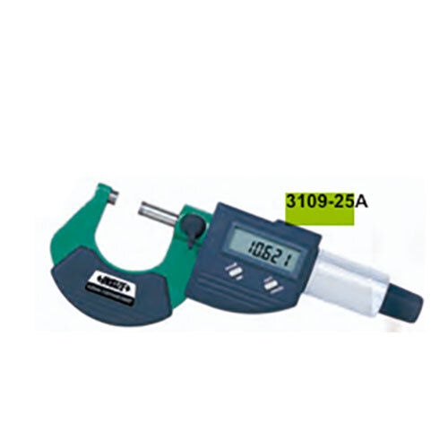 3109-25A Digital Outside Micrometers - Color: Silver & Green