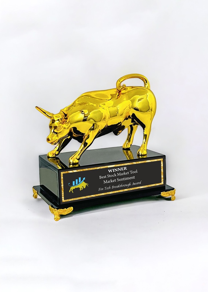 Gold Metal Bull Figure