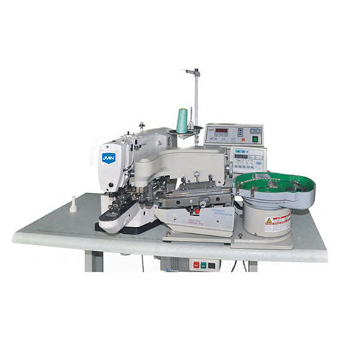 Jn-1903A Computerised Control Electronic Button Feeding Attaching Machine - Color: Different Available