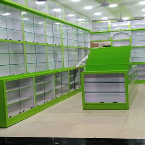 Plywood Medical Store Display Rack