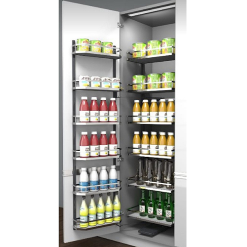 Flat Line Pantry Unit Chrome - Color: Silver