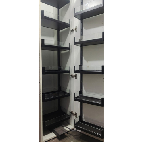 Glass Pantry Unit - Color: Black