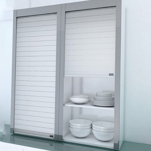 Glass Kitchen Rolling Shutter - Color: Grey