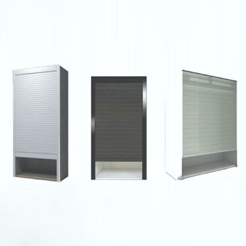 Pvc, Aluminum And Glass Kitchen Rolling Shutter - Color: Multicolor