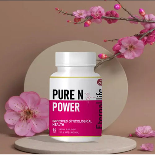 Elife Ayurvedic Pure N Power Improves Gyncological Health Supplement - Best Before: Up To 24 Months