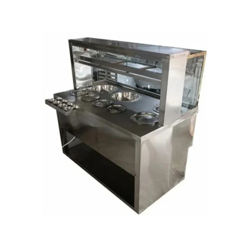 Tikki Golgappa Counter - Color: Silver